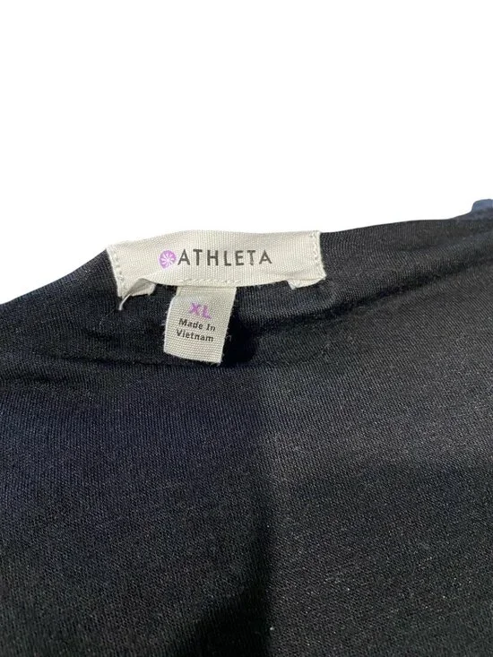 Athleta Midi Tunic Dress Black Size XL Spring Minimalist Vacation Soft Beach - Picture 3 of 15